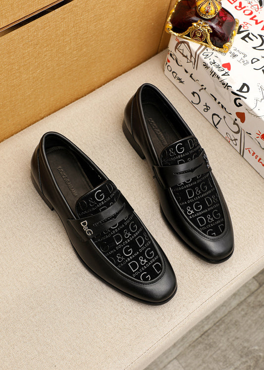Dolce & Gabbana DG Men's Italian Calfskin Dress Shoes