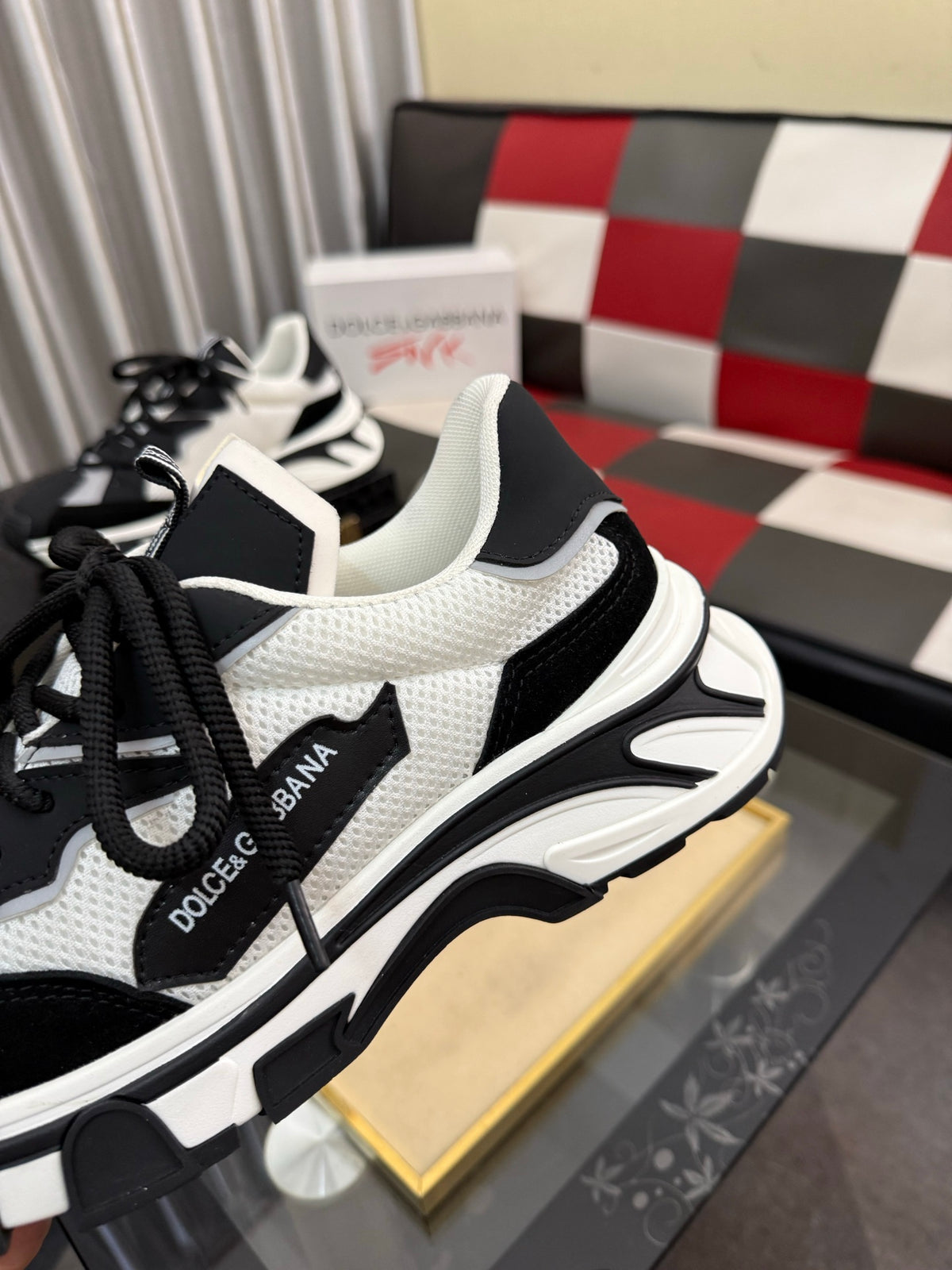 Dolce & Gabbana DG Silk Calfskin & Nubuck Casual Sneakers