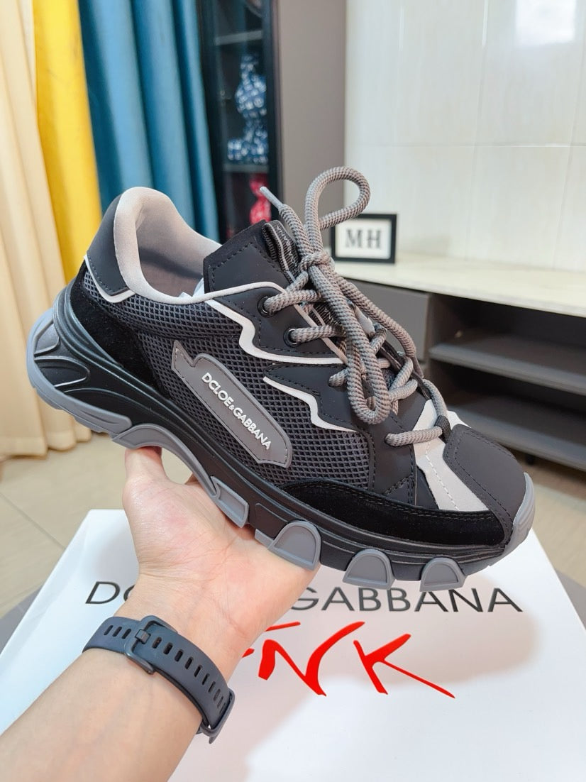 Dolce & Gabbana DG Men's Suede & Waterproof-Fabric Casual Sneakers