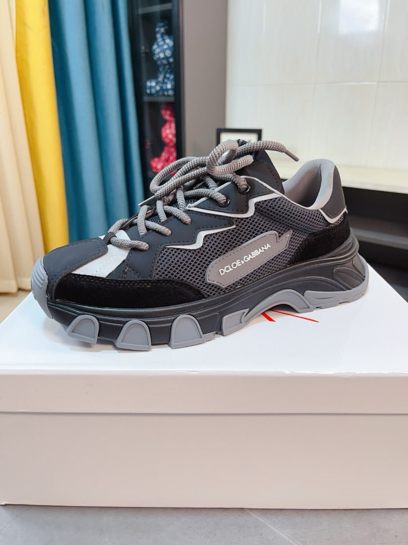 Dolce & Gabbana DG Men's Suede & Waterproof-Fabric Casual Sneakers