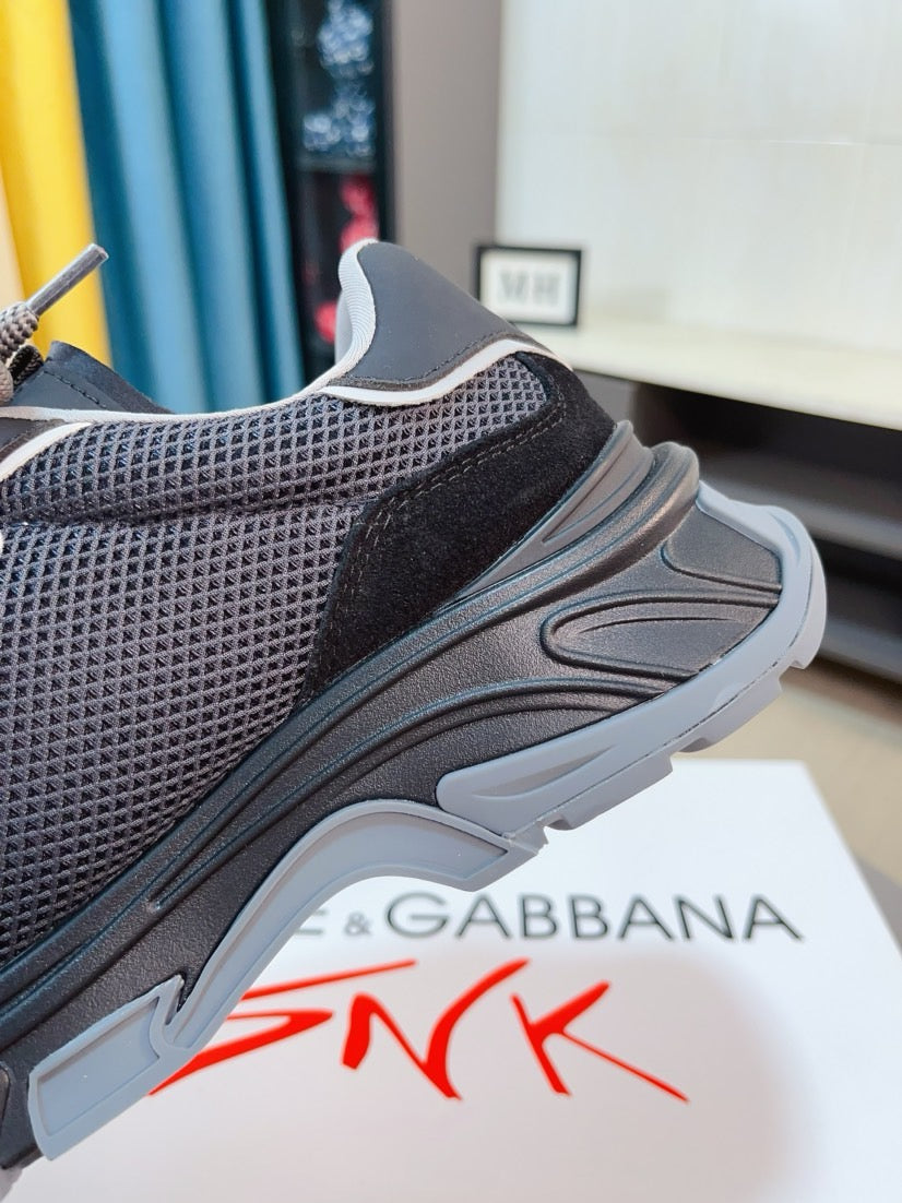 Dolce & Gabbana DG Men's Suede & Waterproof-Fabric Casual Sneakers