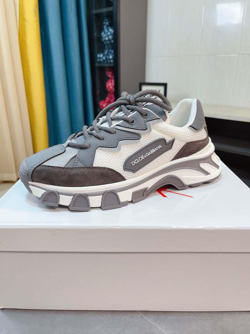 Dolce & Gabbana DG Men's Suede & Waterproof-Fabric Casual Sneakers