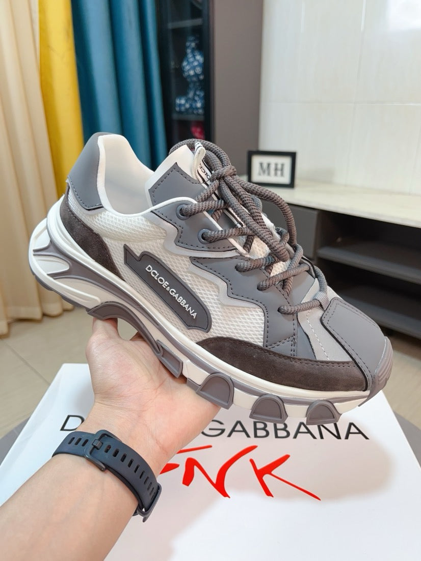 Dolce & Gabbana DG Men's Suede & Waterproof-Fabric Casual Sneakers