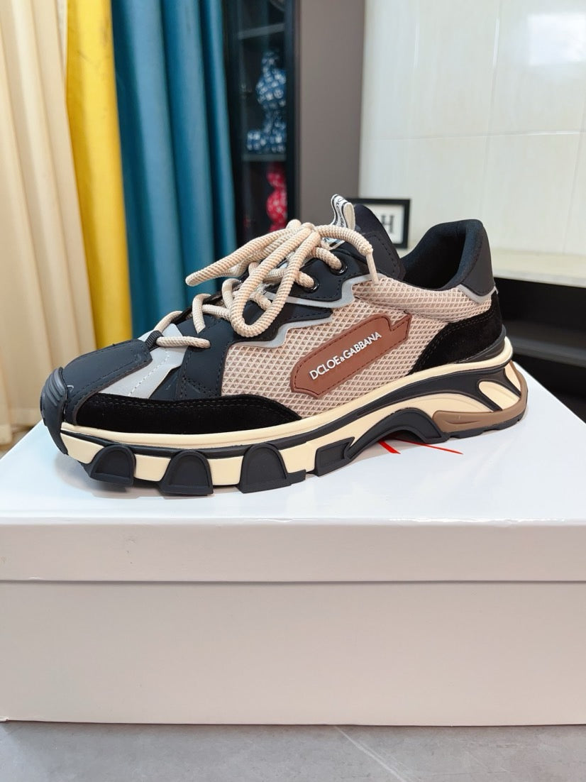 Dolce & Gabbana DG Men's Suede & Waterproof-Fabric Casual Sneakers