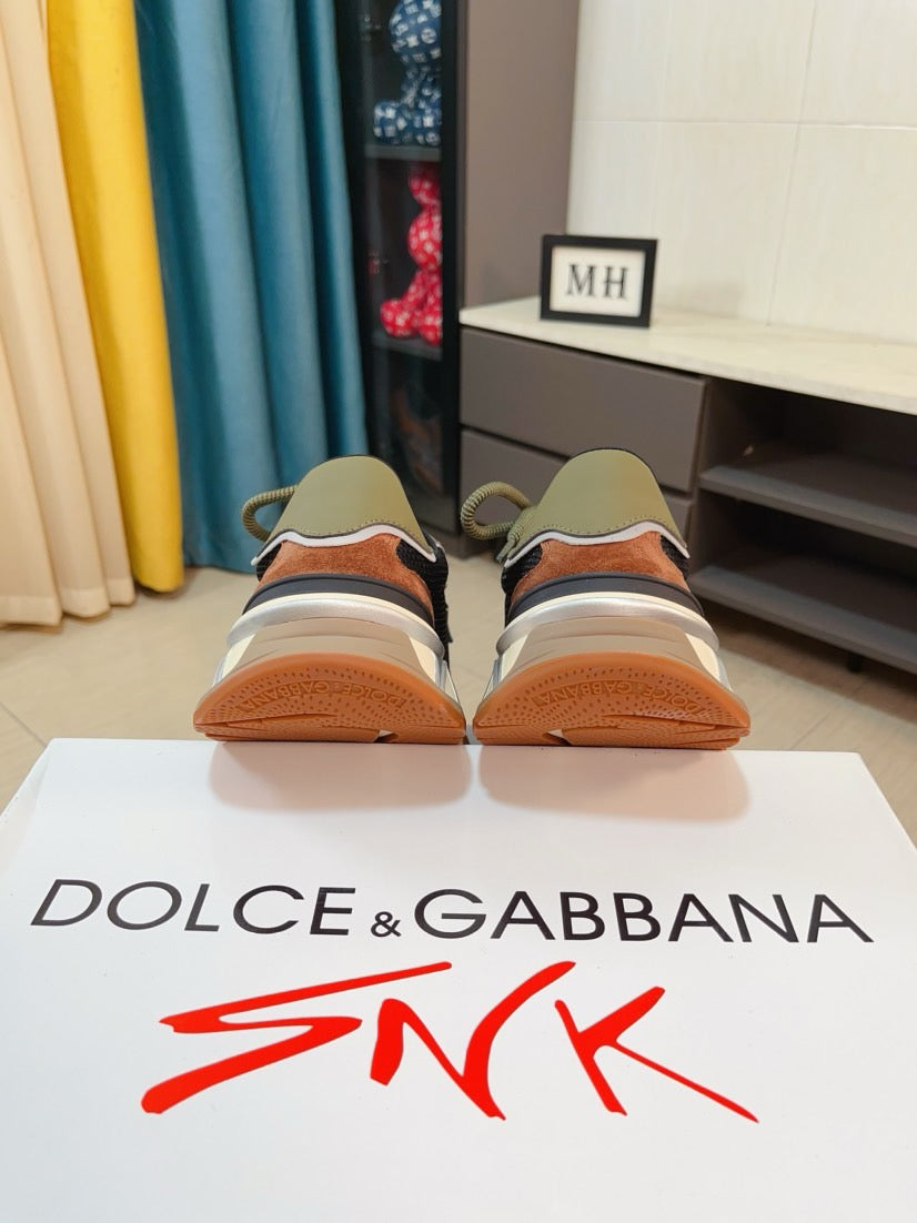 Dolce & Gabbana DG Men's Suede & Waterproof-Fabric Casual Sneakers