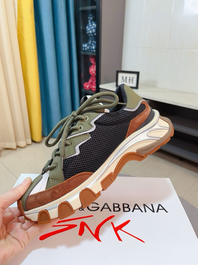Dolce & Gabbana DG Men's Suede & Waterproof-Fabric Casual Sneakers