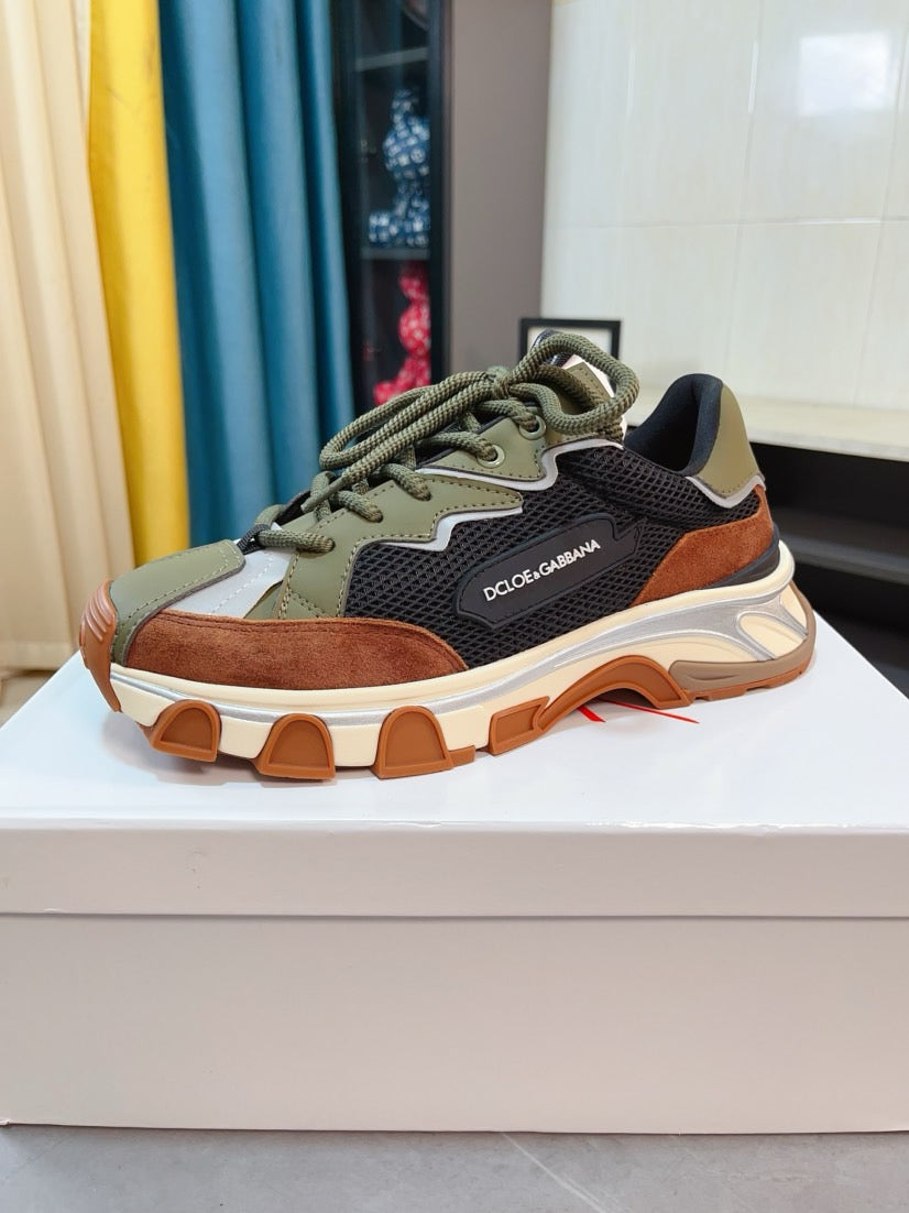 Dolce & Gabbana DG Men's Suede & Waterproof-Fabric Casual Sneakers