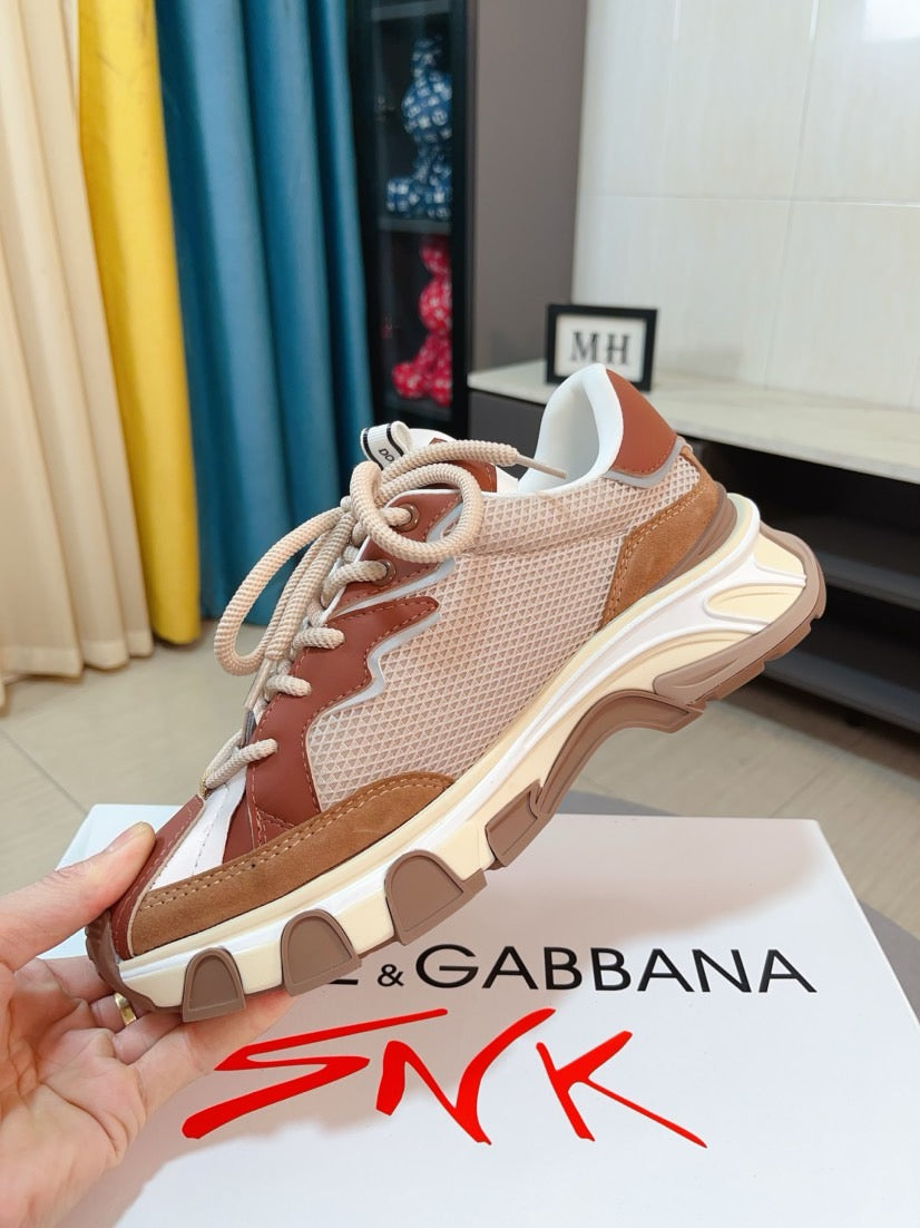 Dolce & Gabbana DG Men's Suede & Waterproof-Fabric Casual Sneakers
