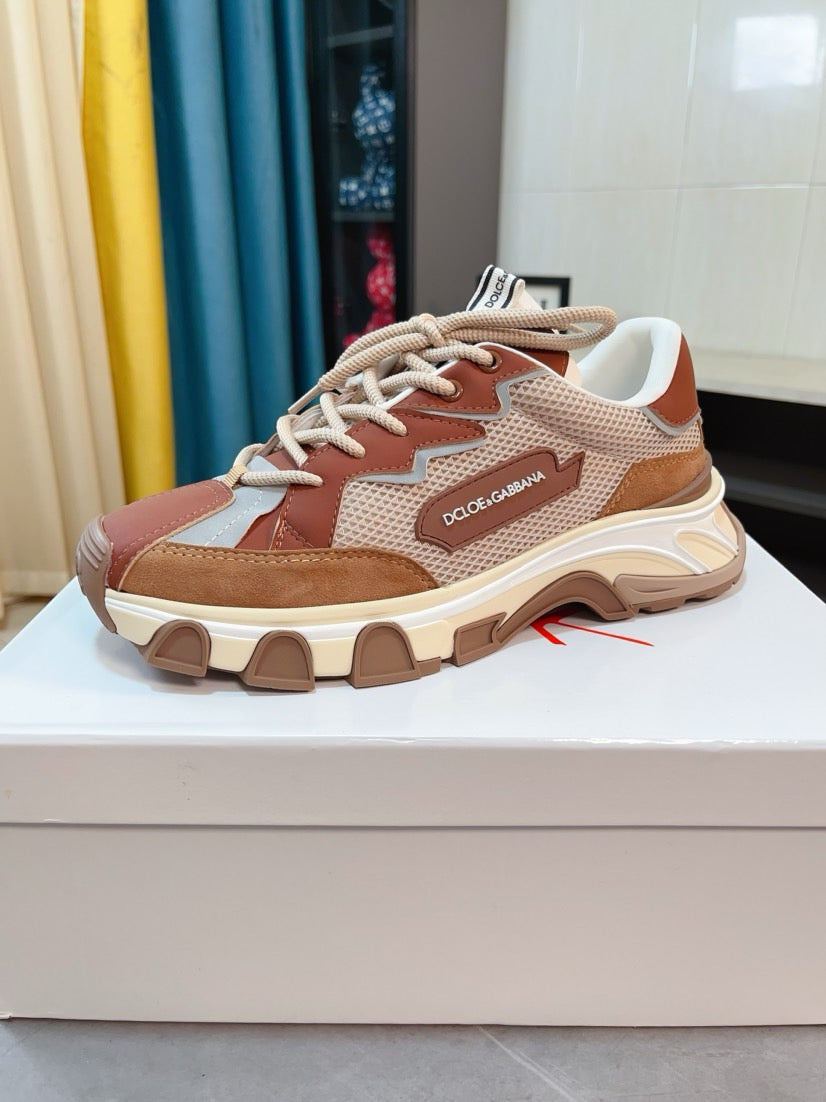 Dolce & Gabbana DG Men's Suede & Waterproof-Fabric Casual Sneakers