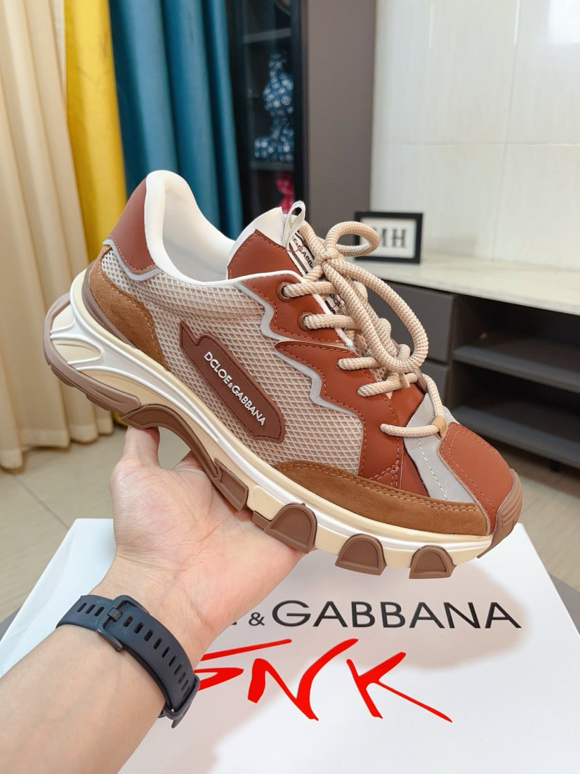 Dolce & Gabbana DG Men's Suede & Waterproof-Fabric Casual Sneakers
