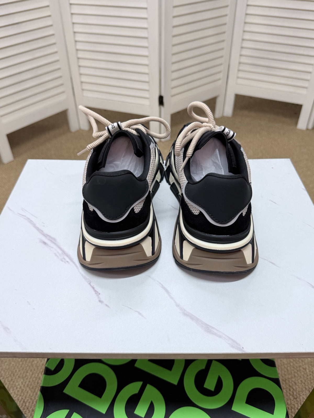 Dolce & Gabbana DG Silk Calfskin & Nubuck Casual Sneakers