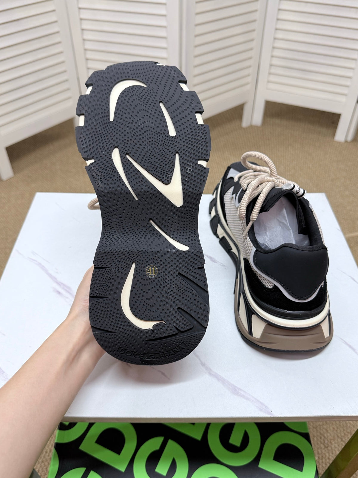Dolce & Gabbana DG Silk Calfskin & Nubuck Casual Sneakers