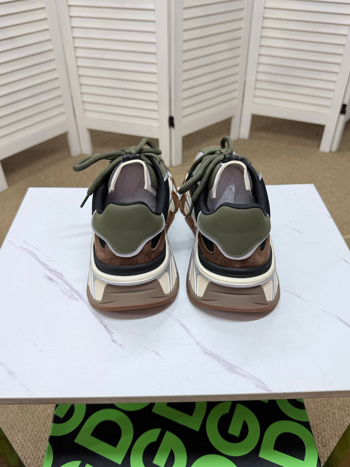 Dolce & Gabbana DG Silk Calfskin & Nubuck Casual Sneakers