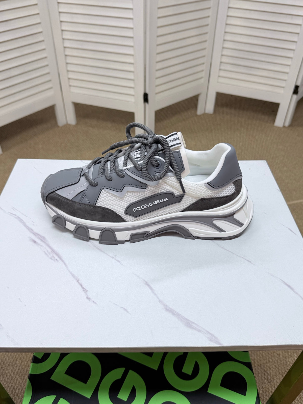 Dolce & Gabbana DG Silk Calfskin & Nubuck Casual Sneakers
