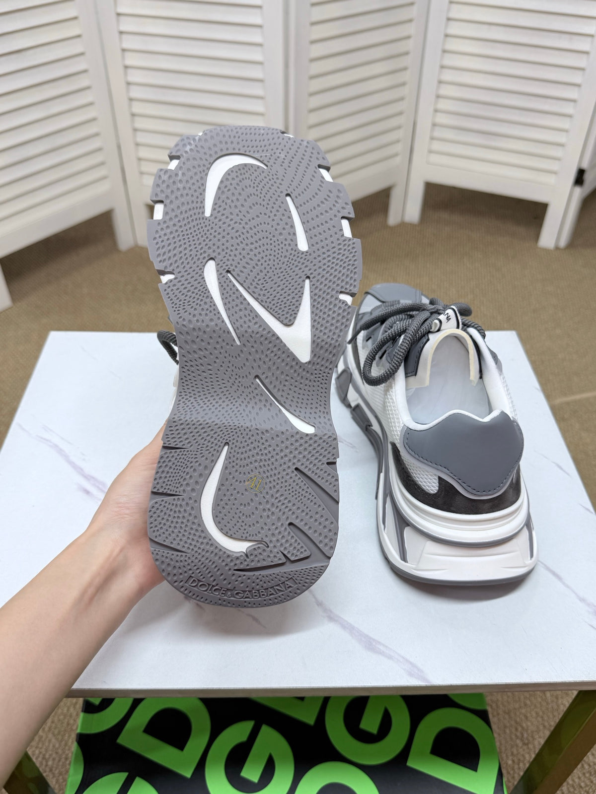 Dolce & Gabbana DG Silk Calfskin & Nubuck Casual Sneakers