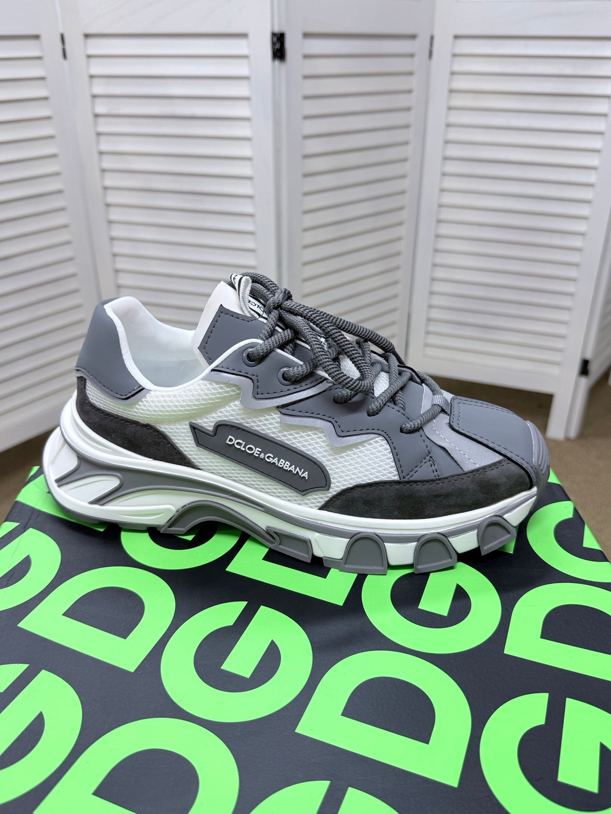 Dolce & Gabbana DG Silk Calfskin & Nubuck Casual Sneakers