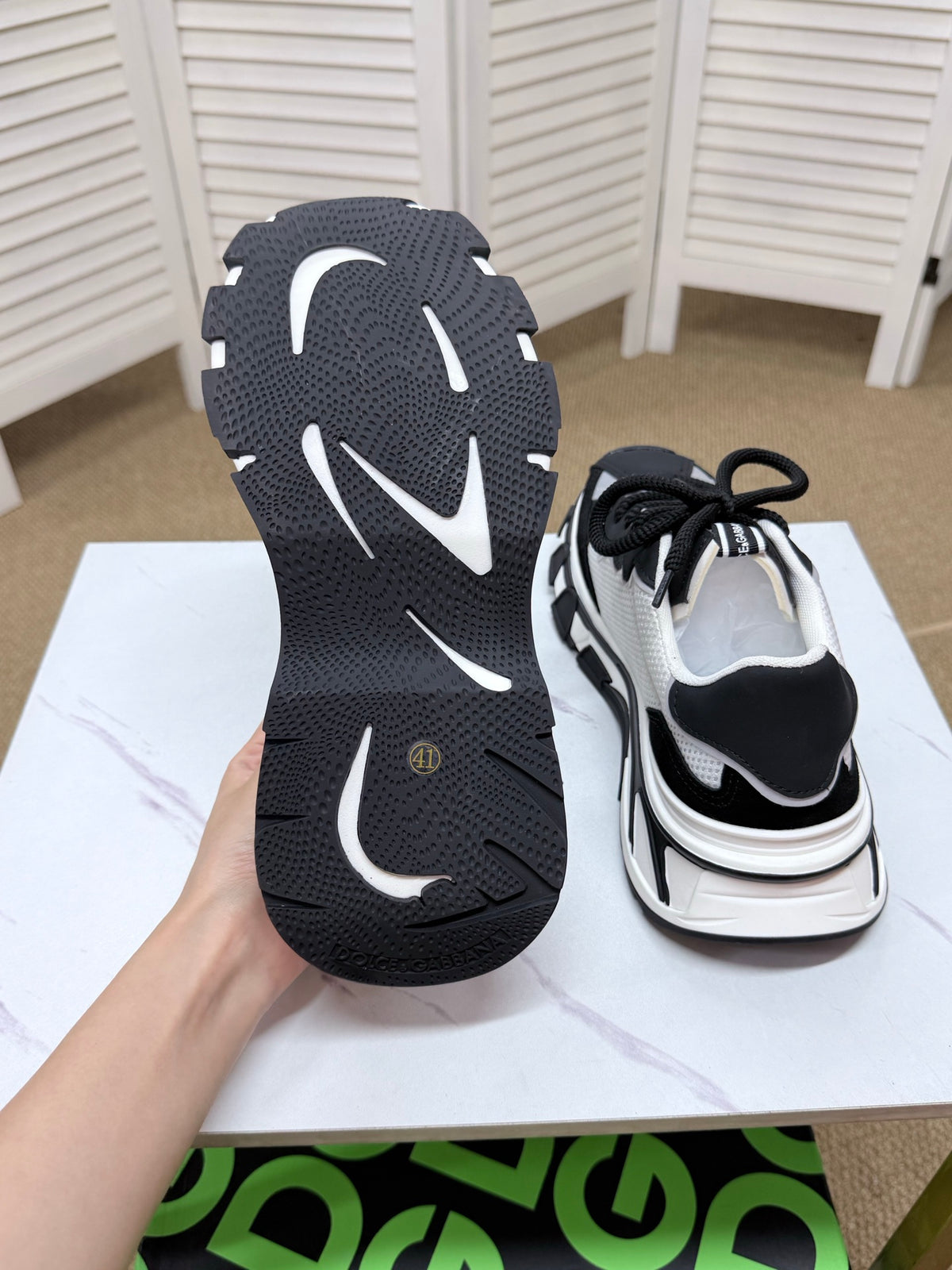 Dolce & Gabbana DG Silk Calfskin & Nubuck Casual Sneakers
