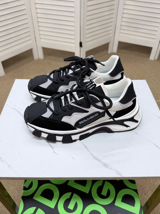 Dolce & Gabbana DG Silk Calfskin & Nubuck Casual Sneakers