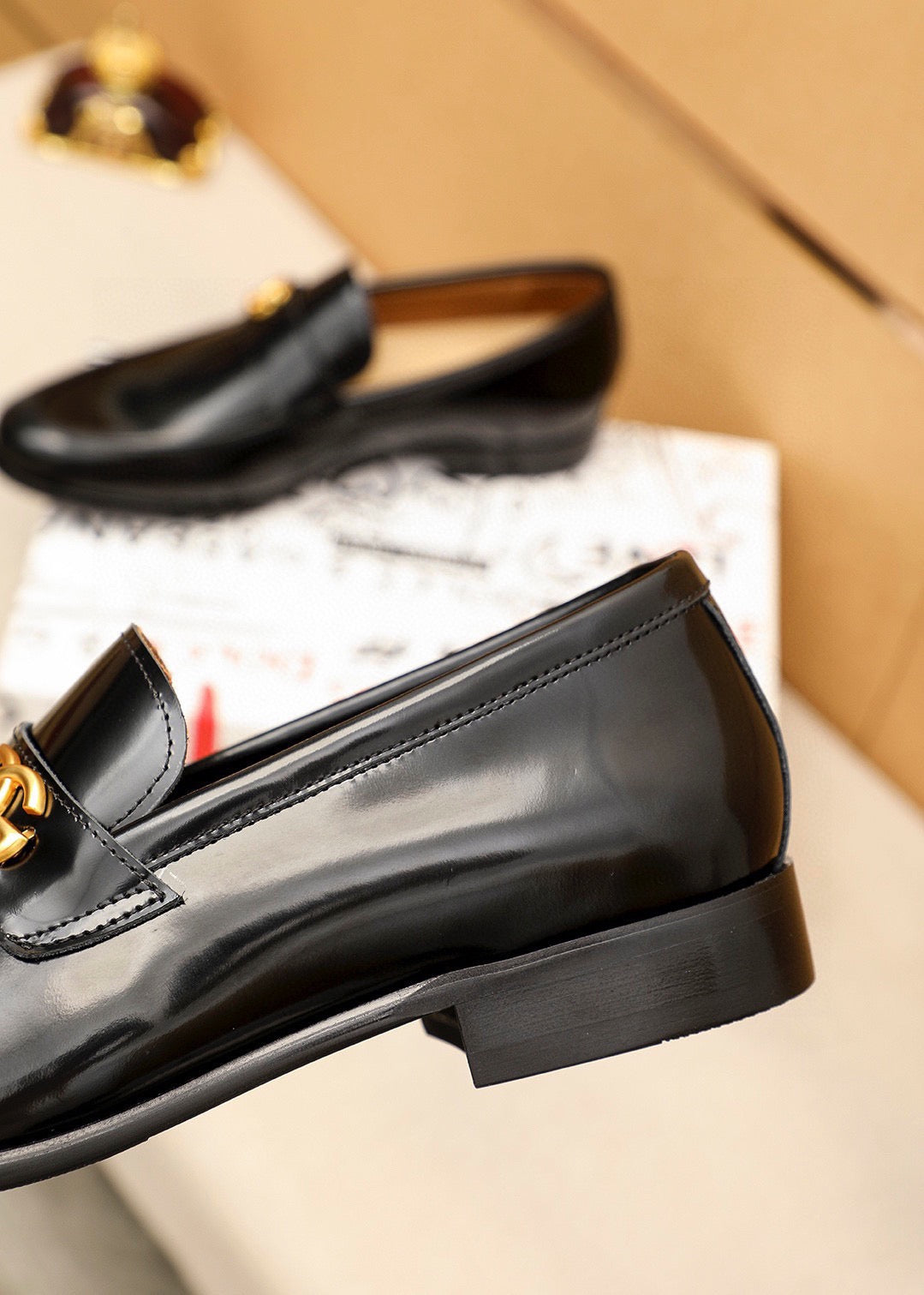 Dolce & Gabbana DG Men's Dress Shoes in Italian Patent Calfskin