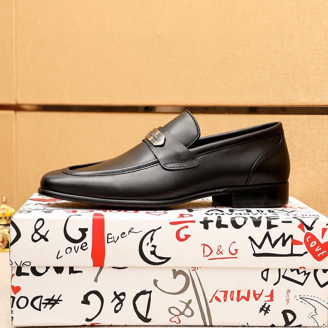 Dolce & Gabbana DG Men's Italian Calfskin Dress Shoes