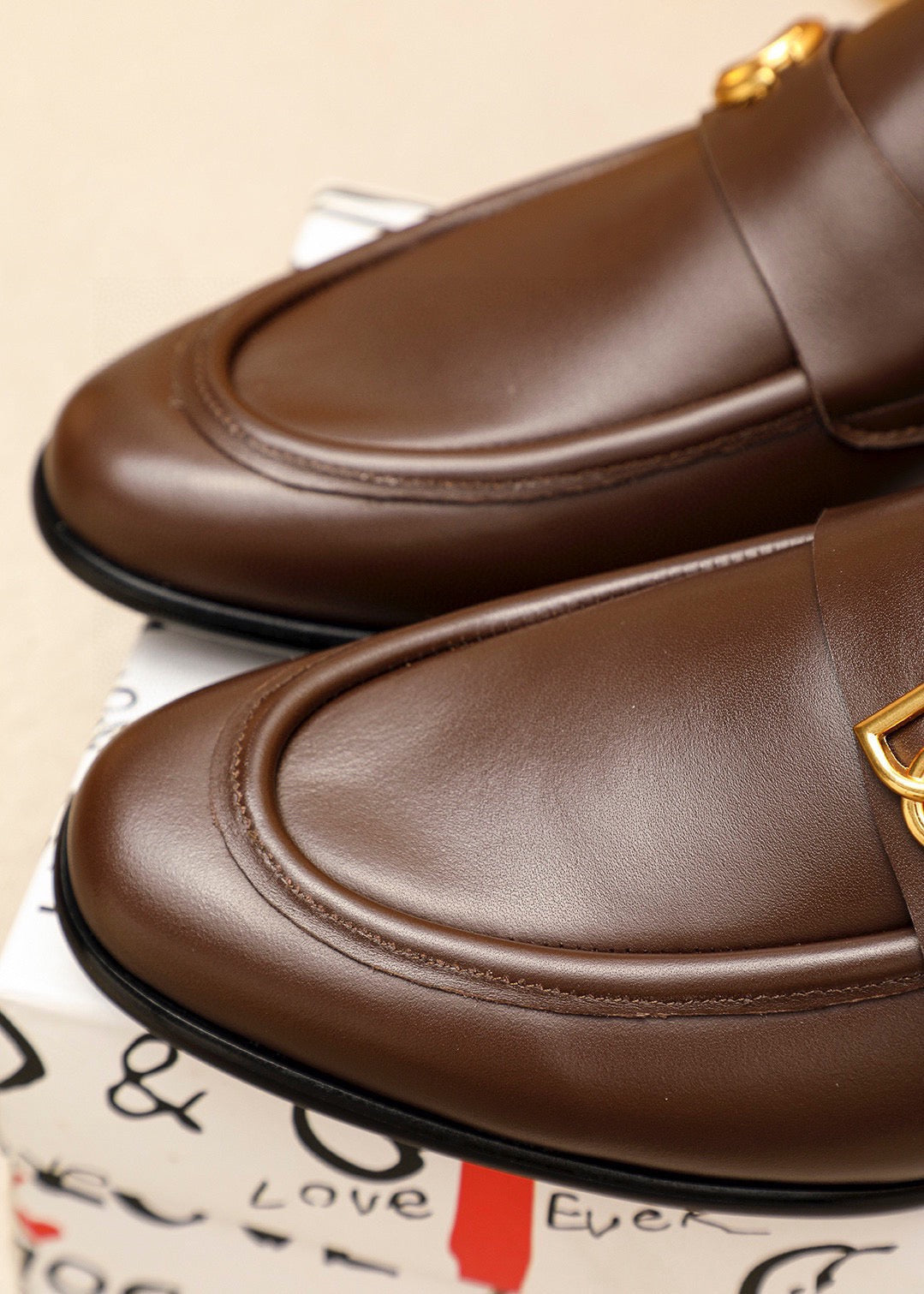 Dolce & Gabbana DG Men's Italian Calfskin Dress Shoes