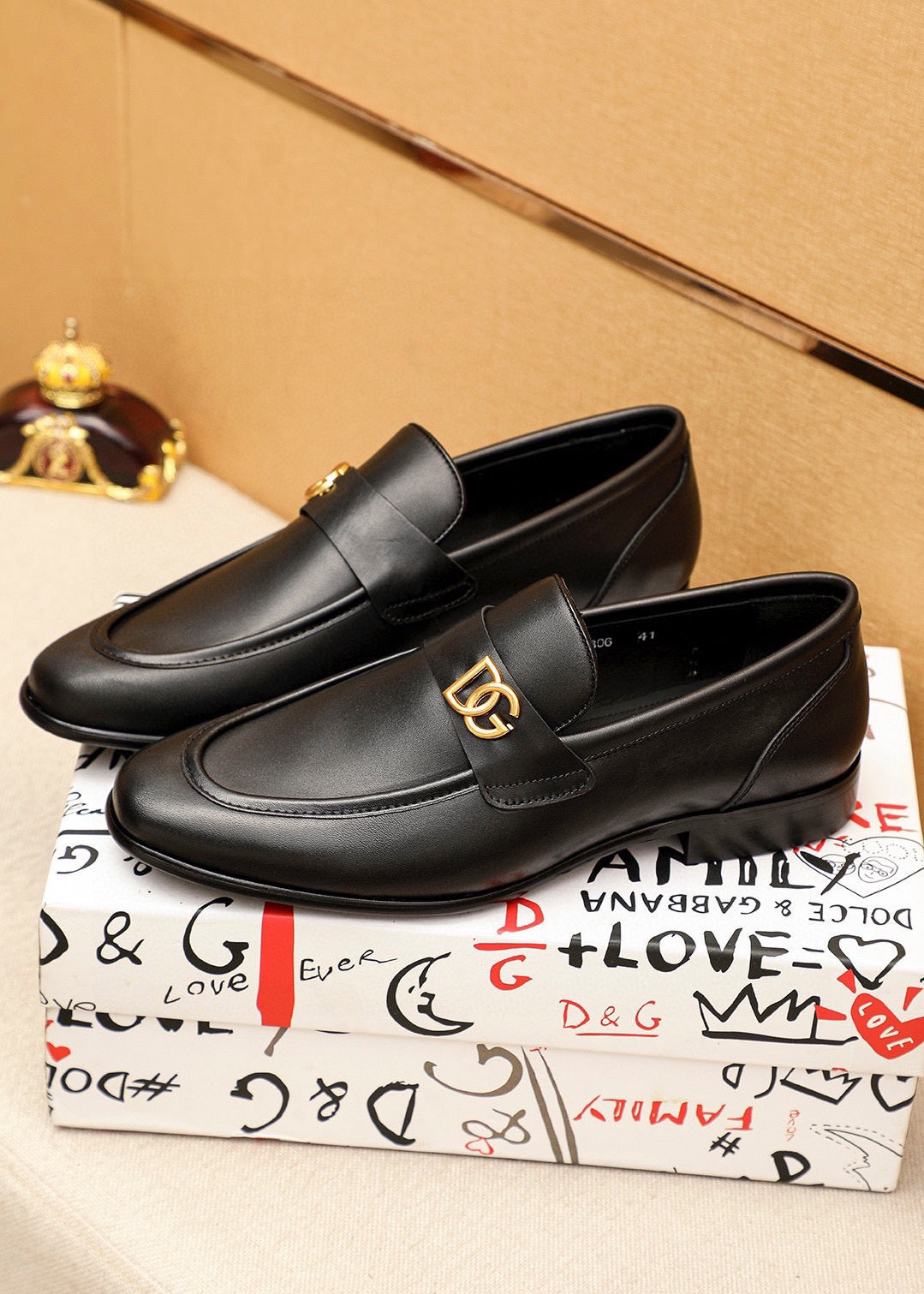 Dolce & Gabbana DG Men's Italian Calfskin Dress Shoes