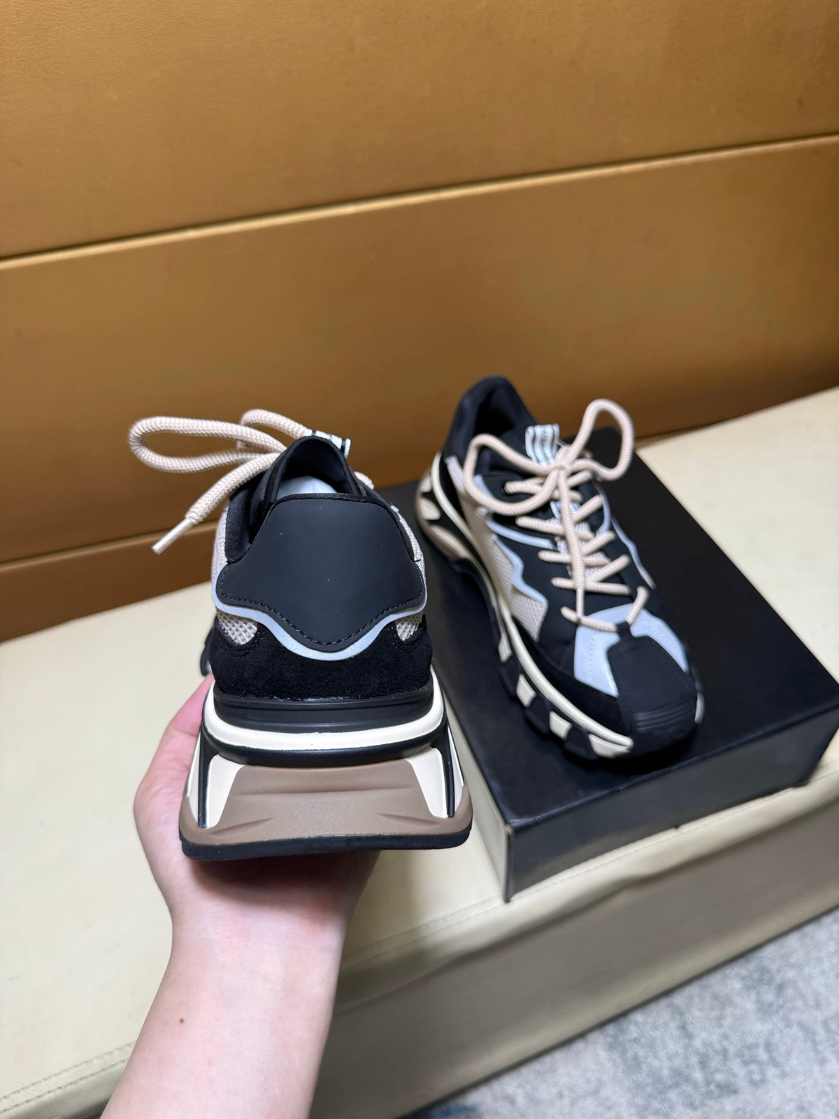 Dolce & Gabbana DG Men's Multi-Panel Silk Casual Sneakers
