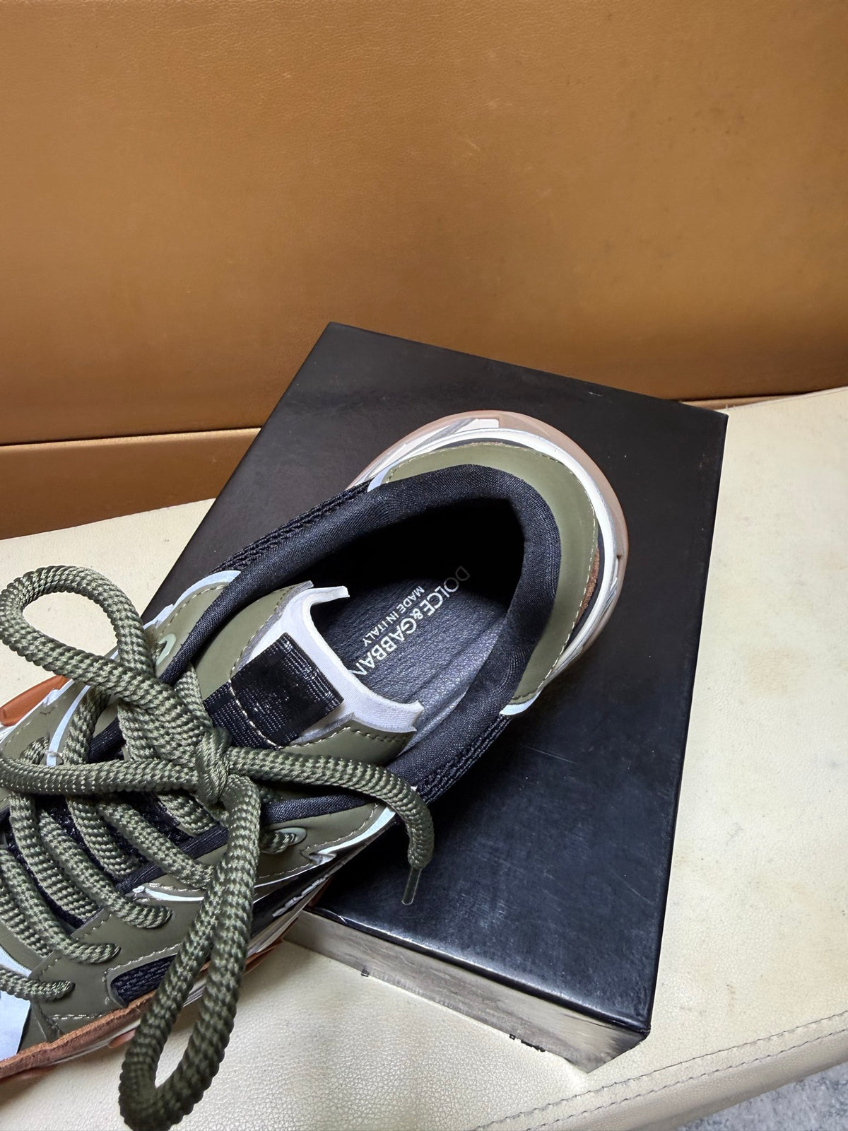 Dolce & Gabbana DG Men's Multi-Panel Silk Casual Sneakers