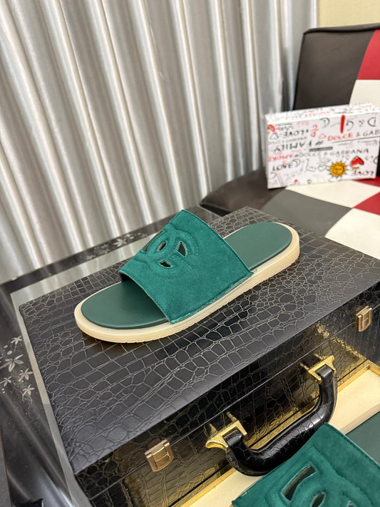 Dolce & Gabbana DG Men's PVC Slides with Molded TPU Sole