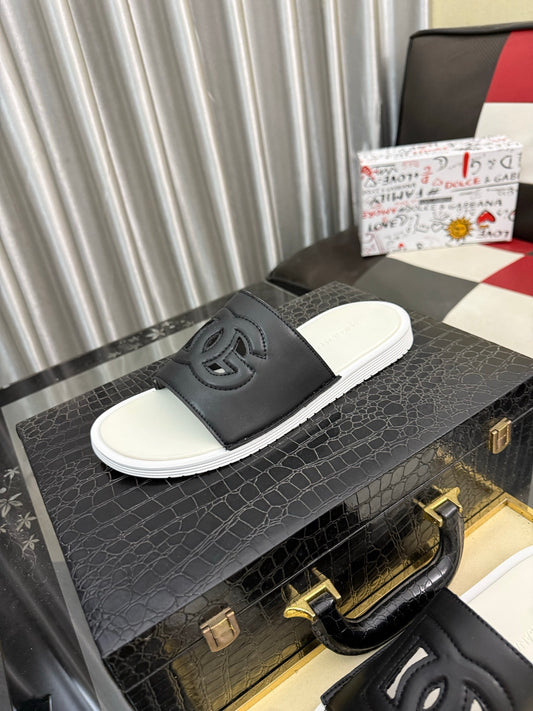 Dolce & Gabbana DG Men's PVC Slides with Molded TPU Sole
