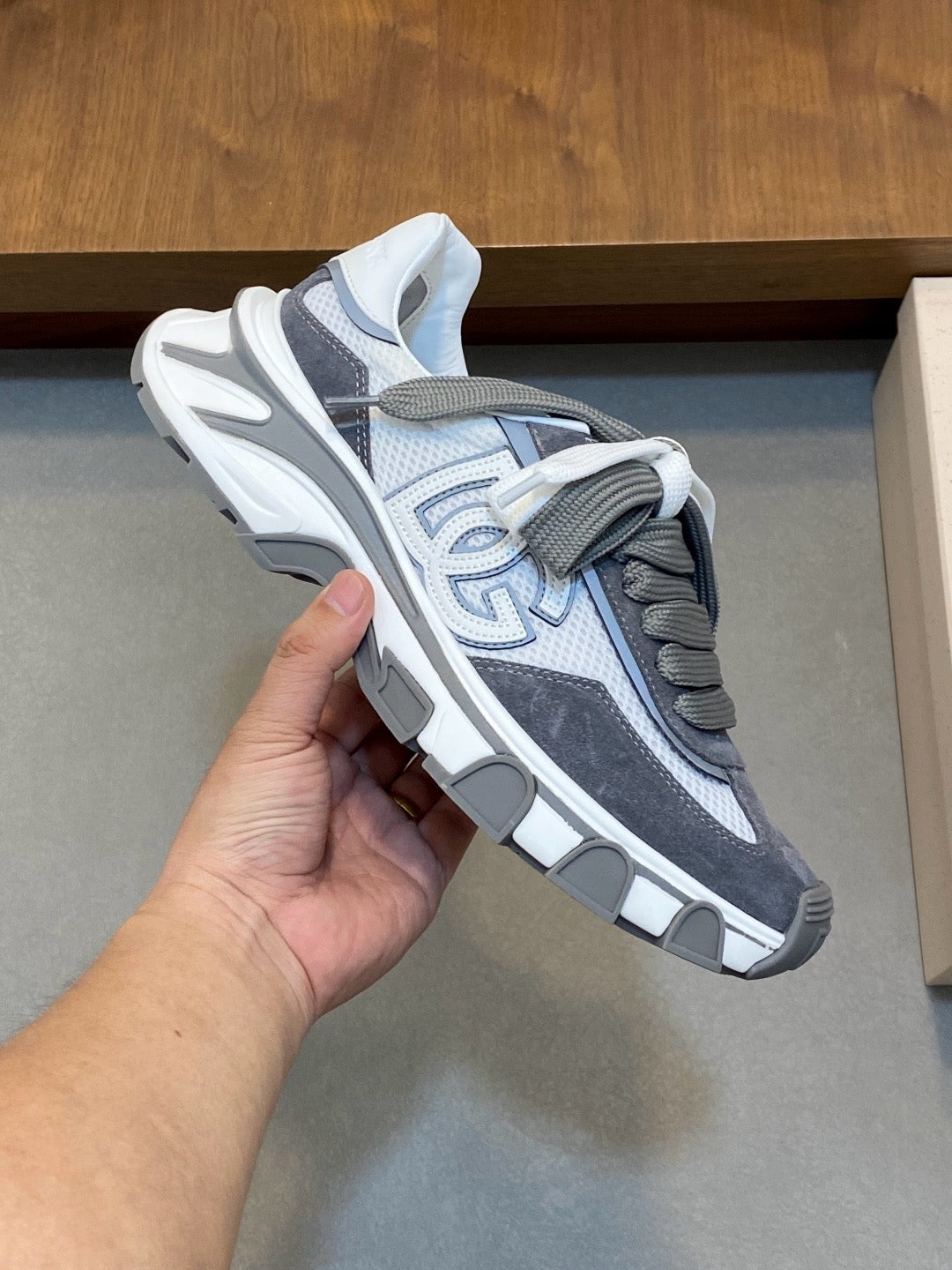 Dolce & Gabbana DG Couple's Oxford & Lace Sneakers