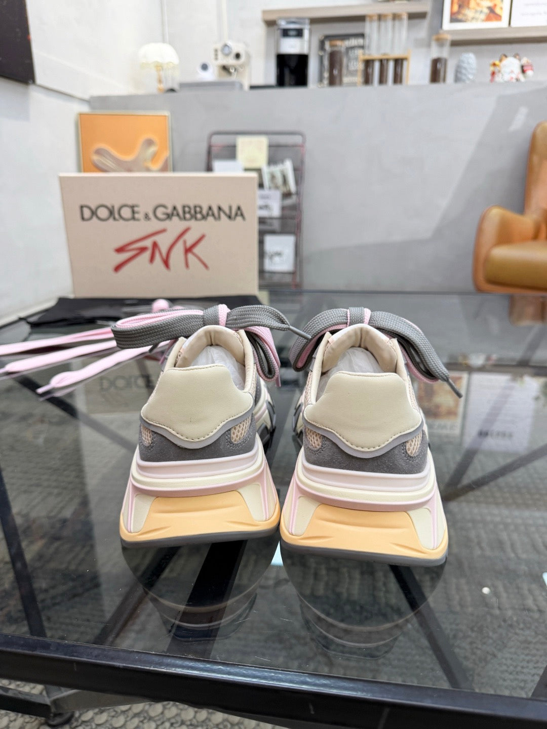 Dolce & Gabbana DG Couple's Oxford & Lace Sneakers