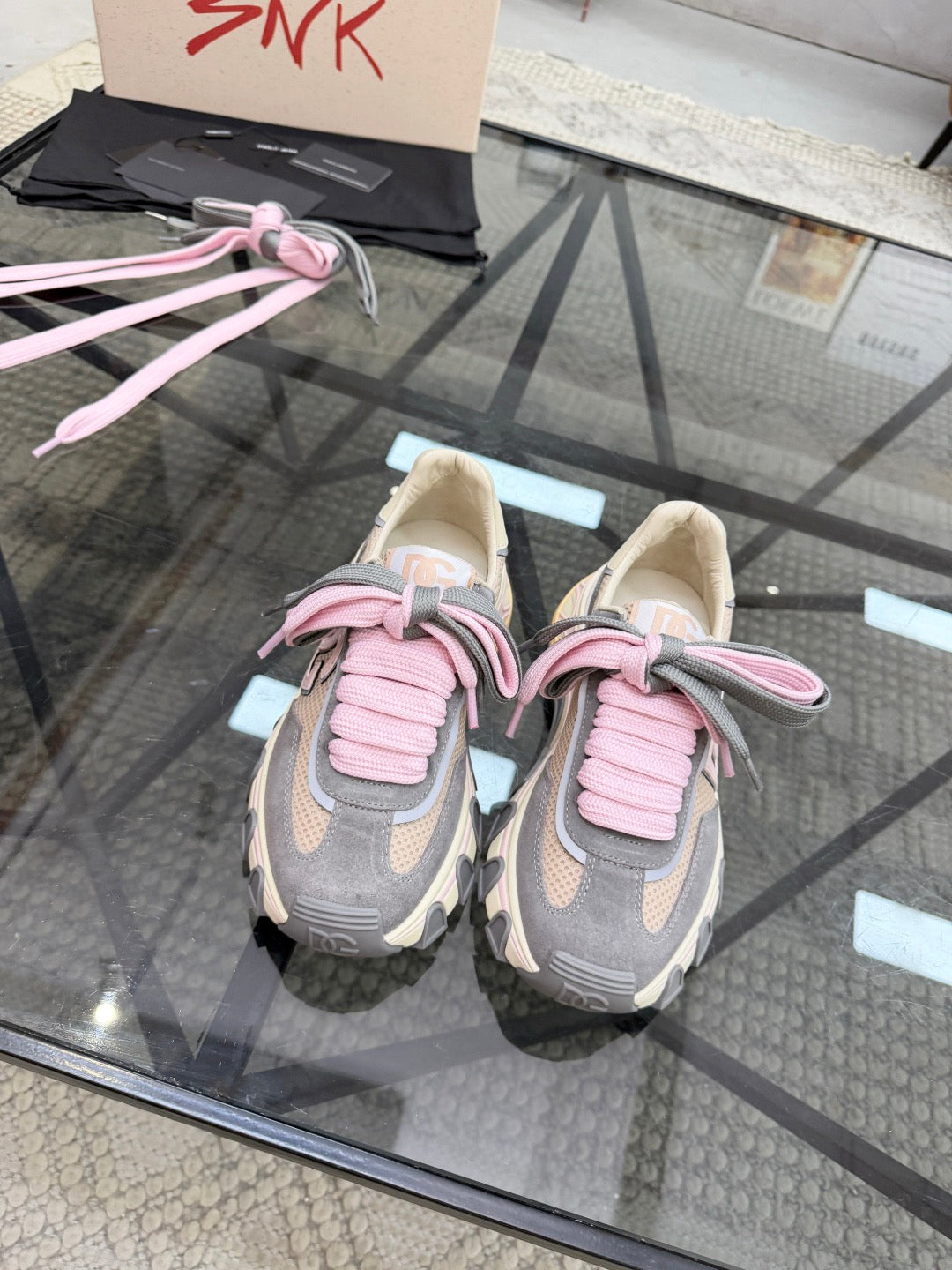 Dolce & Gabbana DG Couple's Oxford & Lace Sneakers