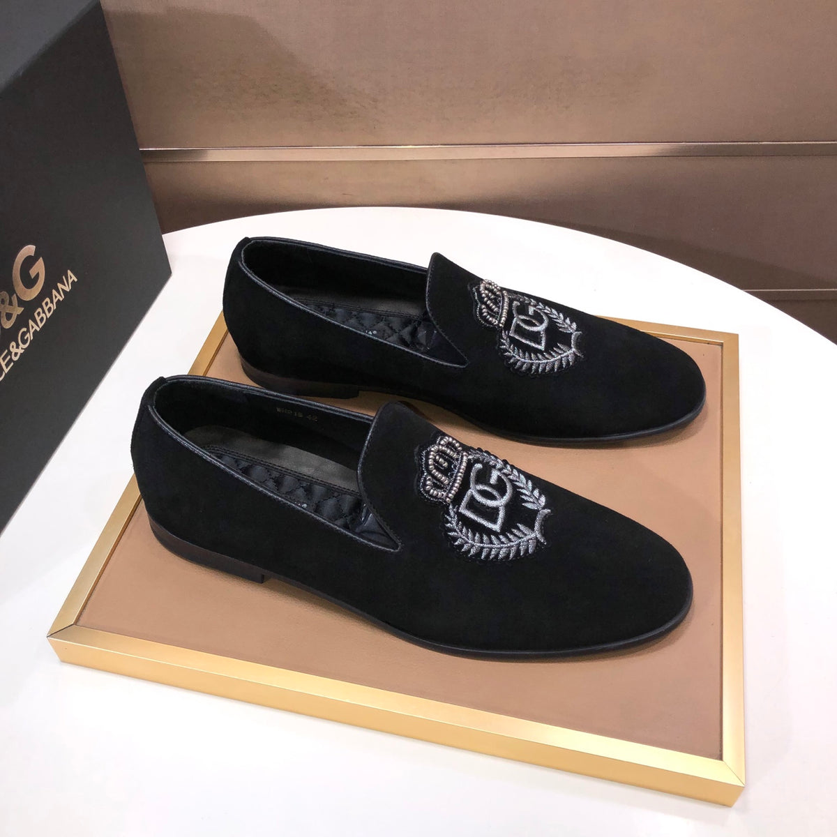 Dolce & Gabbana DG Men's Italian Calfskin Dress Shoes