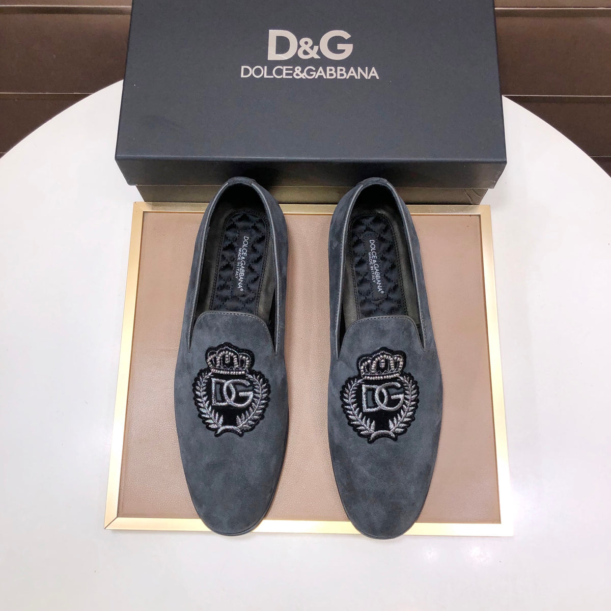 Dolce & Gabbana DG Men's Italian Calfskin Dress Shoes