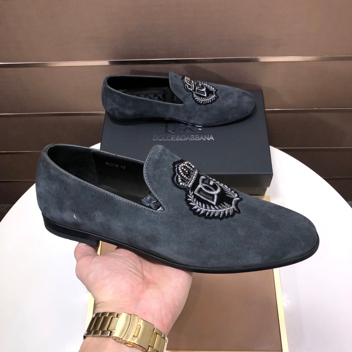 Dolce & Gabbana DG Men's Italian Calfskin Dress Shoes