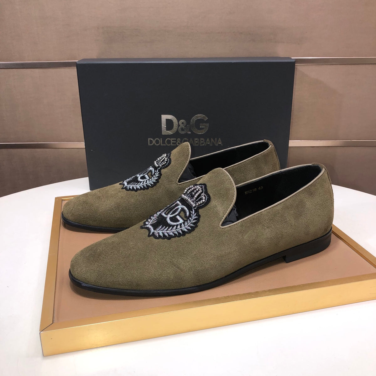 Dolce & Gabbana DG Men's Italian Calfskin Dress Shoes
