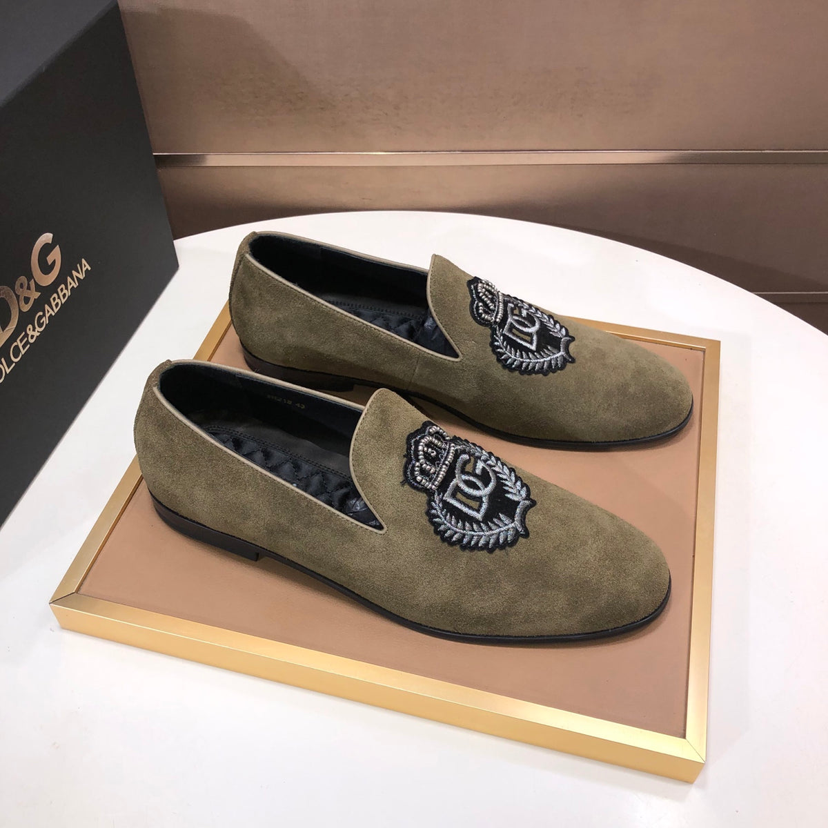 Dolce & Gabbana DG Men's Italian Calfskin Dress Shoes