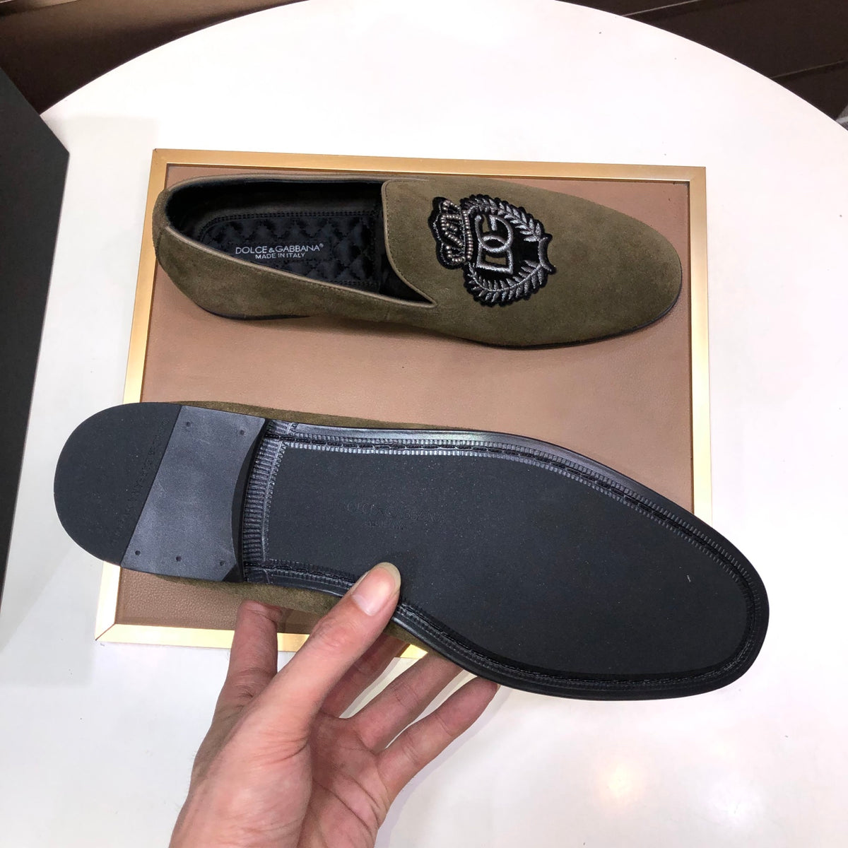 Dolce & Gabbana DG Men's Italian Calfskin Dress Shoes