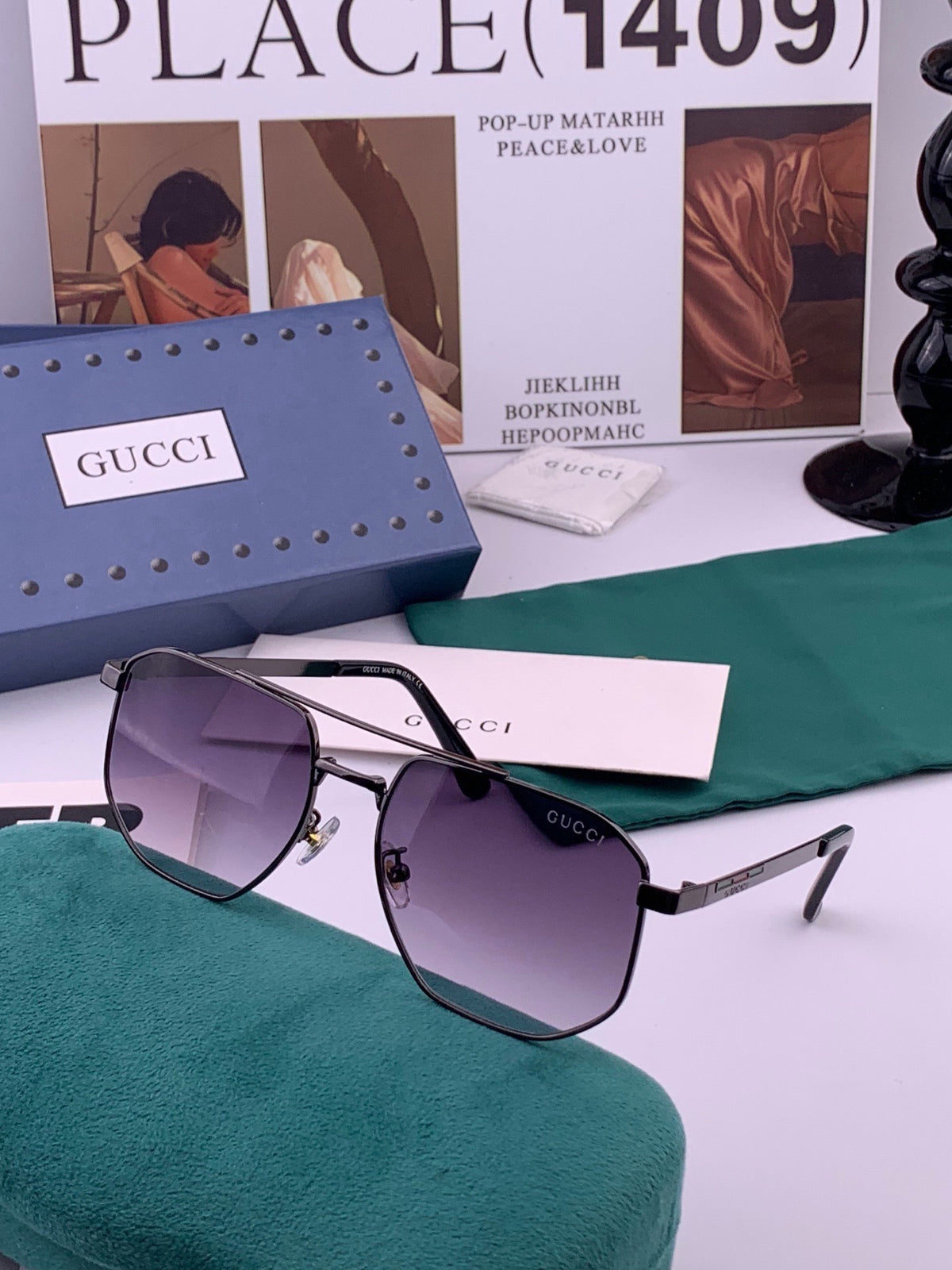 purple sun Sunglasses for men - alternate angle view 6