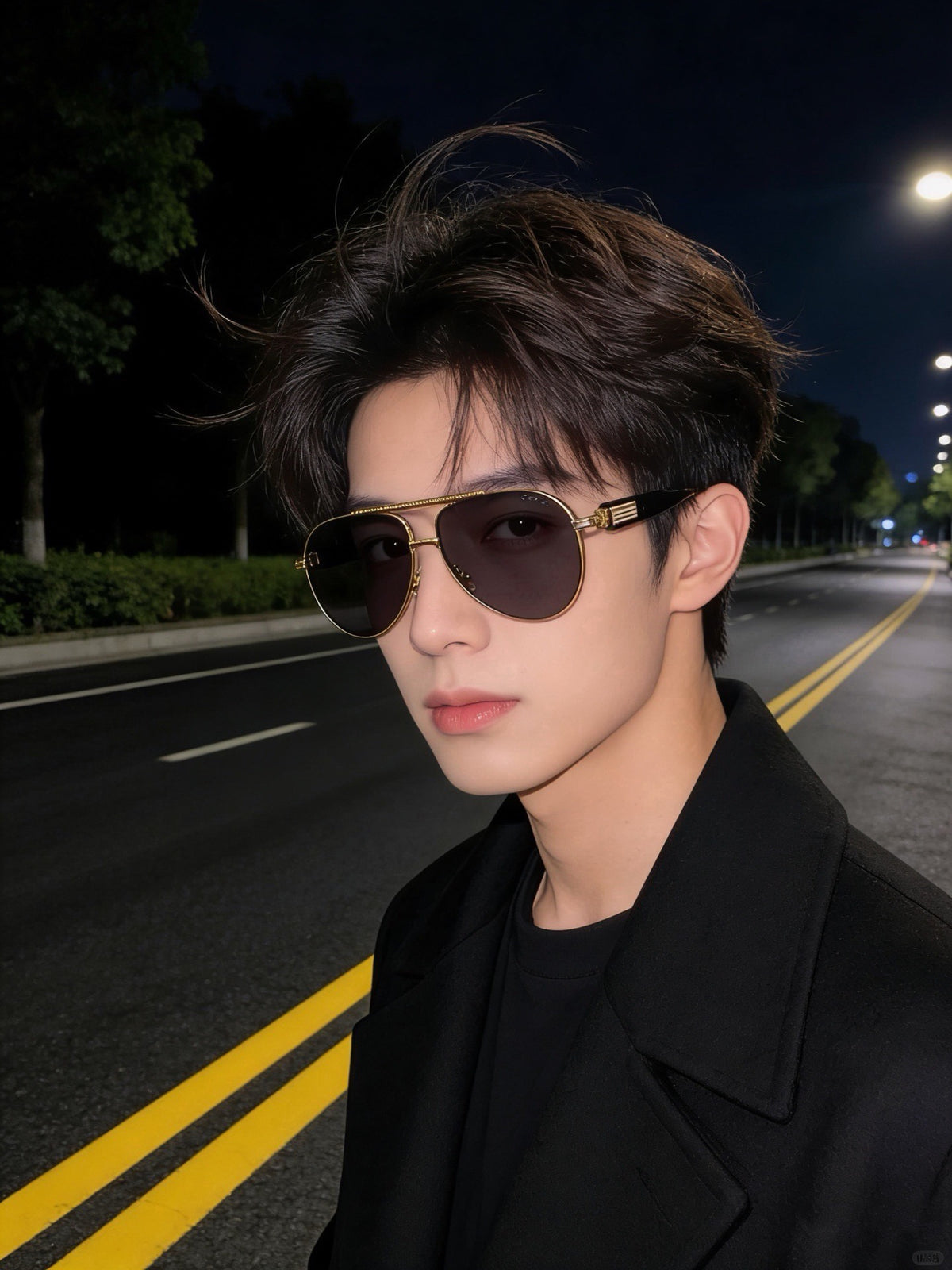 purple sun Sunglasses for men - alternate angle view 8