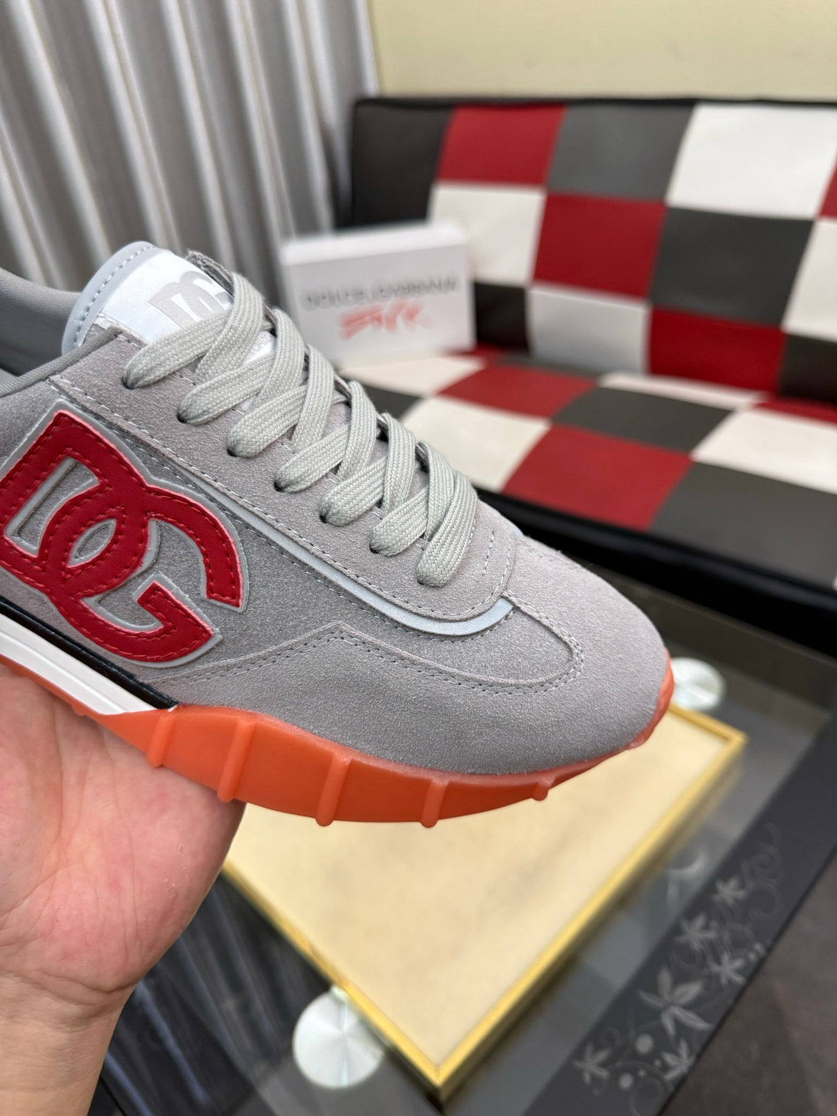 Dolce & Gabbana DG Silk Calfskin & Nubuck Casual Sneakers
