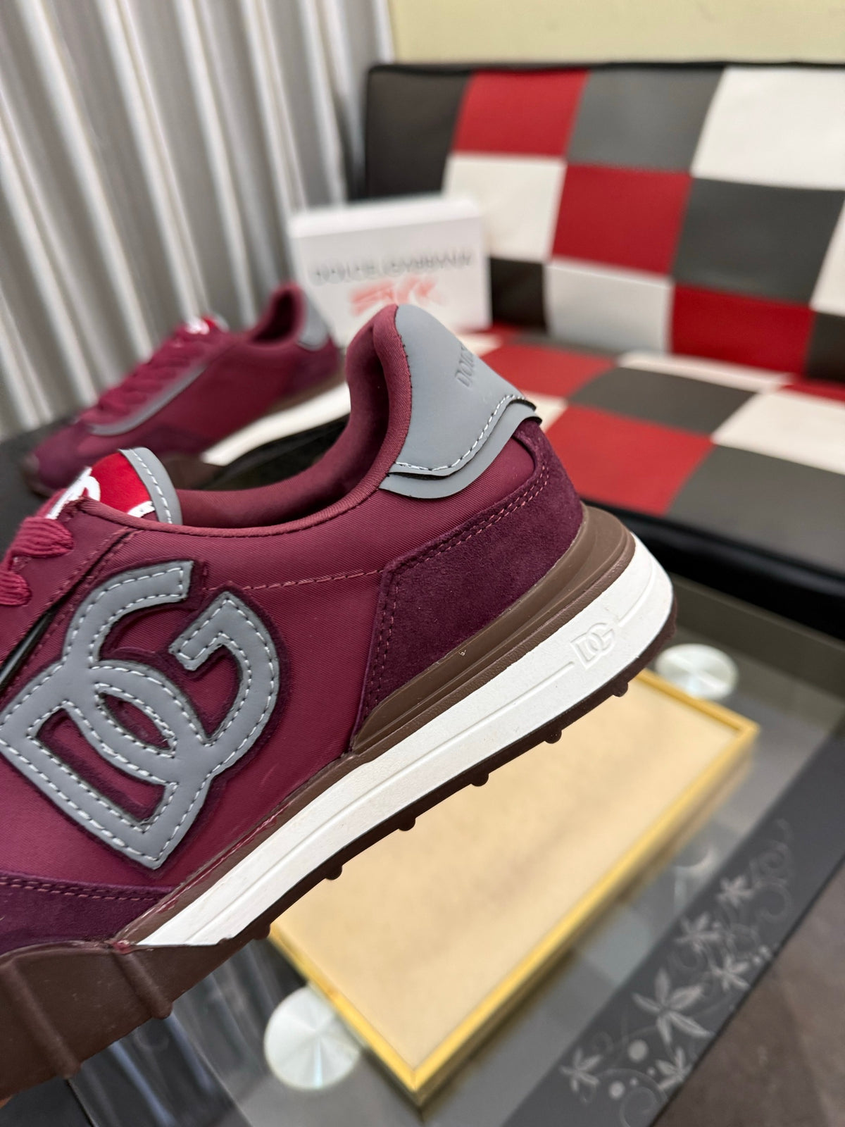 Dolce & Gabbana DG Silk Calfskin & Nubuck Casual Sneakers