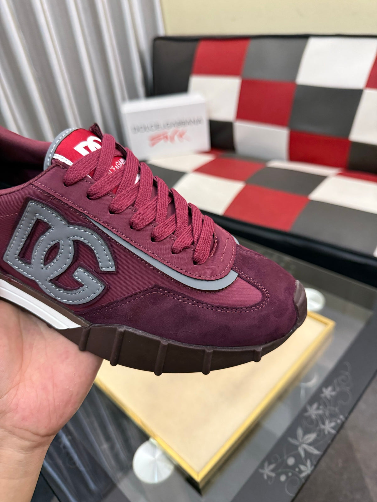 Dolce & Gabbana DG Silk Calfskin & Nubuck Casual Sneakers