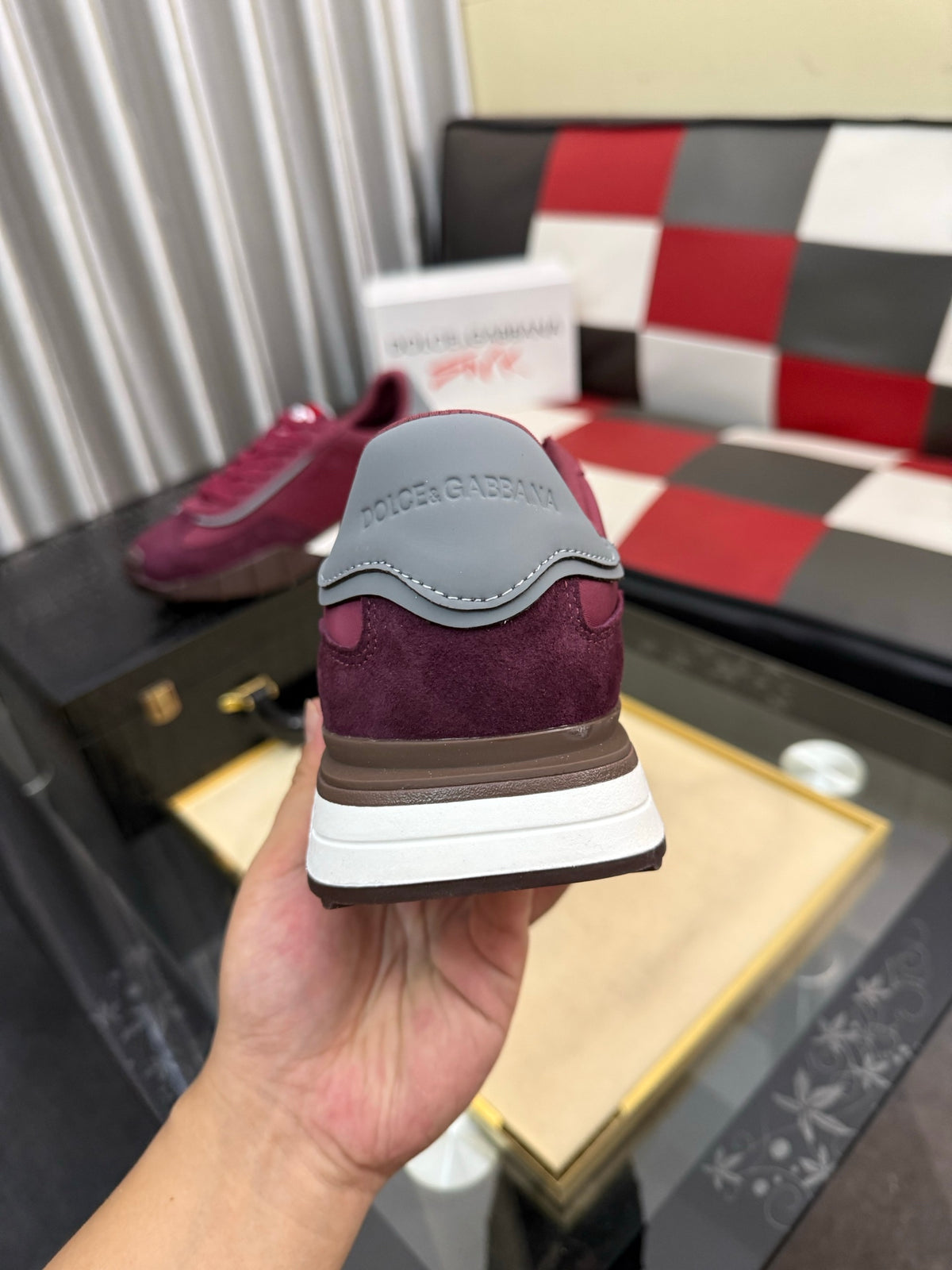 Dolce & Gabbana DG Silk Calfskin & Nubuck Casual Sneakers
