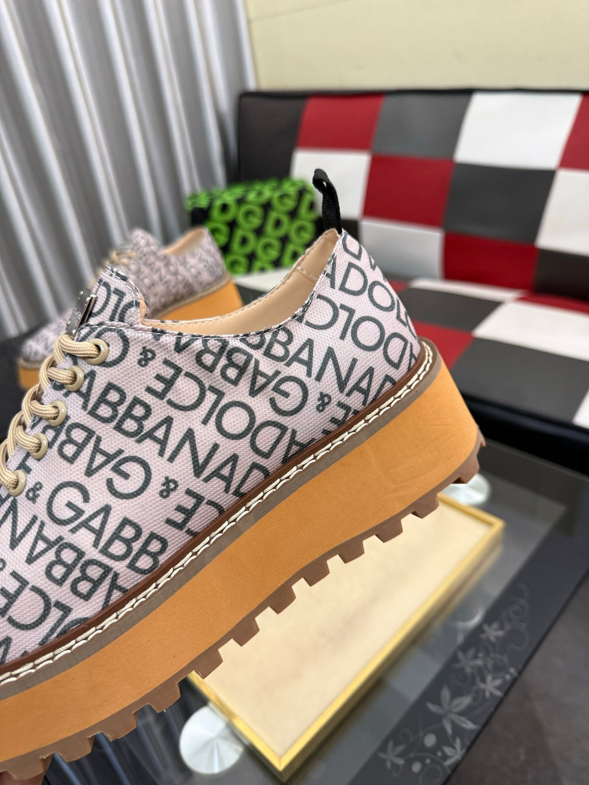 Dolce & Gabbana DG Silk Calfskin & Nubuck Casual Sneakers