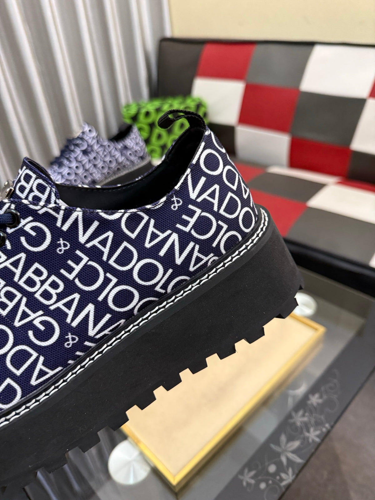 Dolce & Gabbana DG Silk Calfskin & Nubuck Casual Sneakers