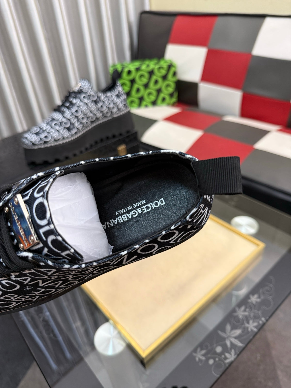 Dolce & Gabbana DG Silk Calfskin & Nubuck Casual Sneakers
