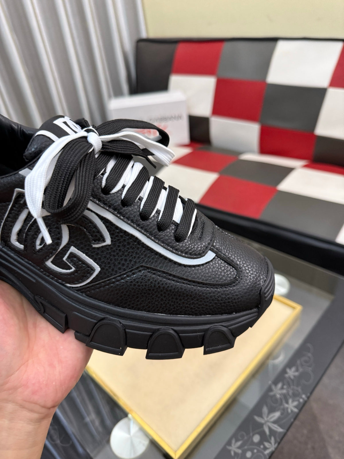 Dolce & Gabbana DG Silk Calfskin & Nubuck Casual Sneakers