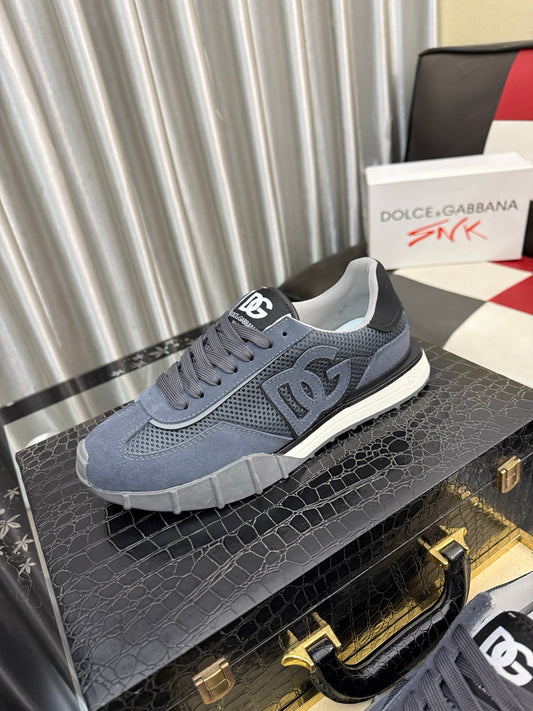 Dolce & Gabbana DG Silk Calfskin & Nubuck Casual Sneakers